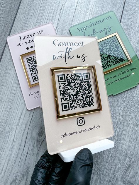 Qr Code Stand, Qr Code Display, Gucci Wallpaper Iphone, Qr Code Sign, Qr Code Business, Social Media Signs, Trophy Design, Kiosk Design, Printed Backgrounds