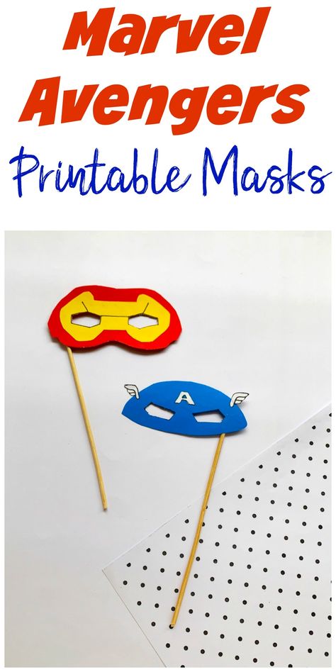 Avengers Assemble! Have a Marvel fan in your house? Who doesn’t love superheroes?! I know we all do! Celebrate your inner superhero with these fun, EASY Marvel Avengers Printable Masks! These are a great DIY craft that is great for all ages! The FREE printable template features both Captain America and Iron Man — twoView Post The post Marvel Avengers Printable Masks appeared first on The Momma Diaries. Avengers Printable, Superhero Activities, Avengers Crafts, Captain America Mask, Captain America And Iron Man, Movie Crafts, Diy Masks, Wooden Craft Sticks, Superhero Crafts