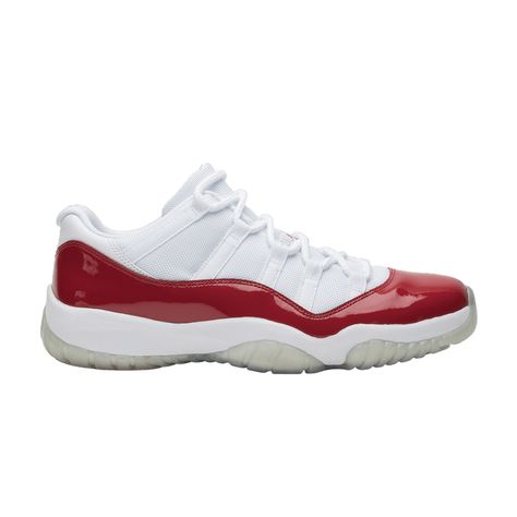 Check out the Air Jordan 11 Retro Low 'Cherry' 2016 on GOAT Basketball Shoes For Men, Retro Basketball Shoes, Blue Trainers, Jordan 11 Retro Low, Embroidery Shoes, Popular Sneakers, Air Jordan 11 Retro, Popular Shoes, Jordan 11 Retro