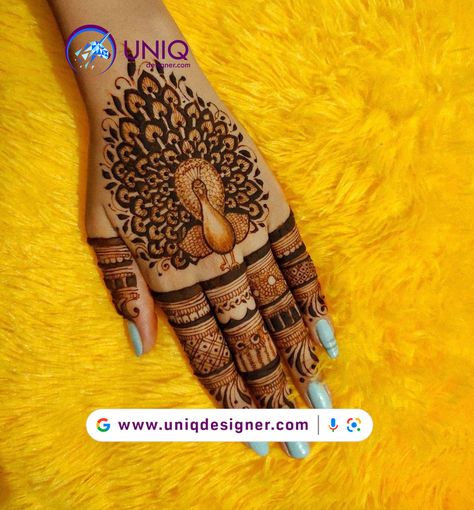 Sparrow Mehndi Design, Pecock Model Mehandi, Saider Mhendi, Mehendi Style, Peacock Henna, Mehndi Classes, Arabic Bridal Mehndi Designs, Peacock Mehndi, Peacock Mehndi Designs