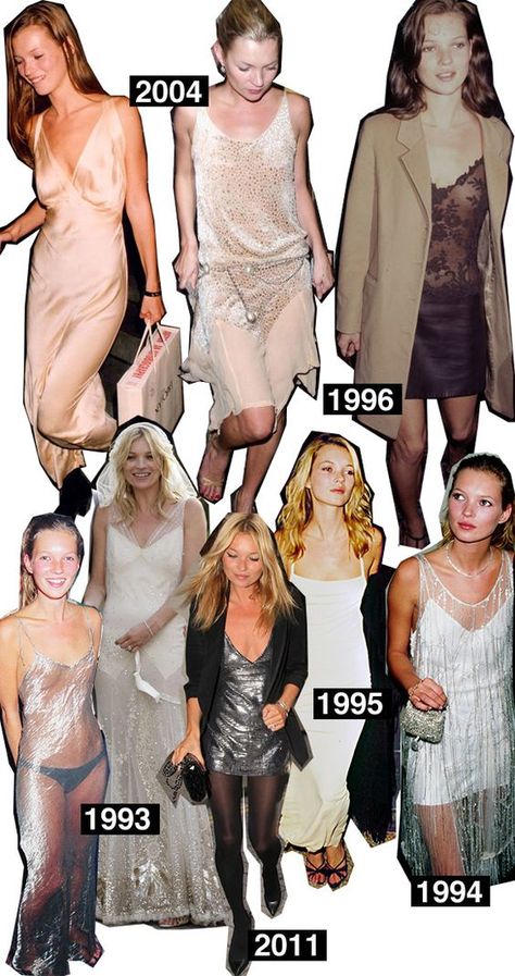 Kate Moss - Master of the Slip Dress @Commandress Fashion Flashback: Kate Moss 90s, 90s Slip Dress, Kate Moss Style, Queen Kate, Hippy Chic, Slip Dresses, 90s Outfit, Kate Moss, Looks Style