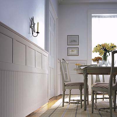 Wainscoting Panels, Ideas, and Installation - This Old House Wainscoting Living Room, Wainscoting Height, Wainscoting Nursery, Wainscoting Hallway, Black Wainscoting, Wainscoting Stairs, Wainscoting Kitchen, Faux Wainscoting, Wood Wainscoting