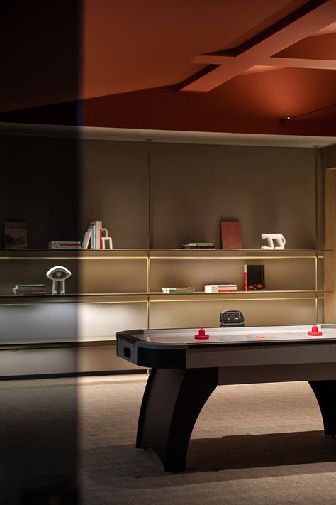 Snooker Room Design, Entertainment Lounge, City Window, Snooker Room, Form Architecture, Gaming Lounge, Pool Table Room, 2023 Picture, Ansan