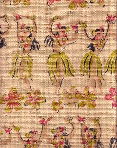 Hula Hawaii Images, Vintage Hawaiian Decor, Tiki Style, Tiki Art, Hawaiian Decor, Vintage Aloha, Hawaiian Art, Tiki Hut, Jack And Jill Bathroom