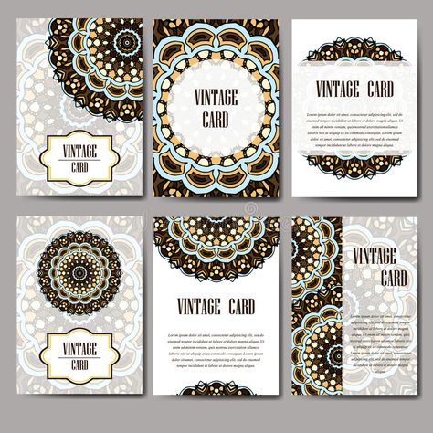 Retro card with mandala. Vintage background with place for text. Graphic template for your design. decorative ornament. stock illustration Ornament Illustration, Vintage Background, Text Graphic, Decorative Frame, Geometry Art, Graphic Template, Persian Pattern, Raksha Bandhan, Cool Pictures Of Nature