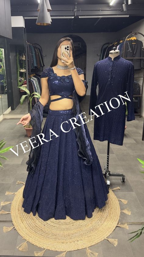 Georgette Lengha, Lengha Blouse, Sequence Lehenga, Blouse Colour, Sangeet Outfit, Zipper Blouse, Men Kurta, Blue Lehenga, Wedding Skirt