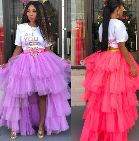 Tulle Jacket Street Styles, Purple Tulle Skirt Outfit, Tulle Outfits For Women, 35th Birthday Outfit, Long Tulle Skirts, Purple Tulle Skirt, Layered Tutu Skirt, Tulle Skirts Outfit, Tulle Long Skirt