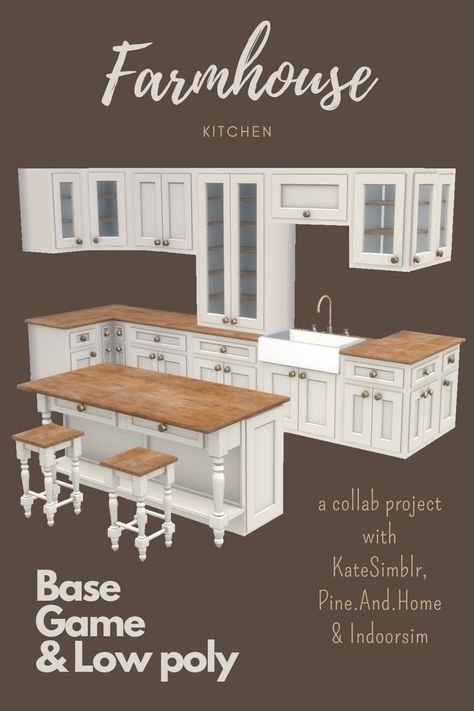 Furniture Sims 4 Cc Kitchen, Counters Cc Sims 4, Farmhouse Sink Sims 4 Cc, Sims 4 Cc Kitchen Cabinets Patreon, Sims Cc Farmhouse, Sims 4 Cc Cottage House, Sims 4 Housing Cc, S4cc Furniture Kitchens, Ts4 Kitchen Counters