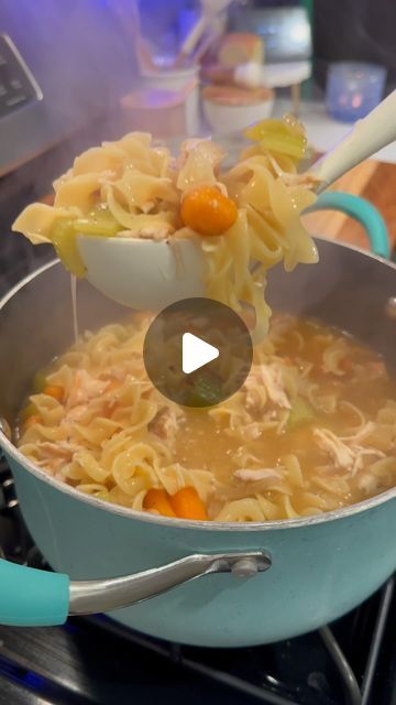 Webbskitchen on Instagram: "Chicken noodle soup (baked chicken on 375° for 45 minutes)" Chicken Noodle Soup Videos, Chicken Broth Noodle Soup, Panera Bread Chicken Noodle Soup, Easy Chicken Noodle Soup, Chicken Noodle Soup Easy, Great Chicken Recipes, Chicken Noodle Soup Homemade, Savory Soups, Chicken Noodle Soup