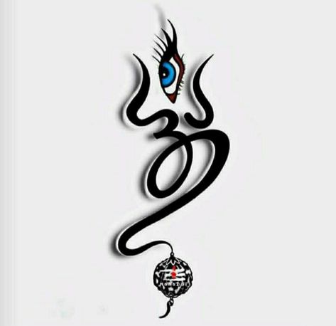 Mahakal Tatu, Shiv Logo Design, Ohm Tattoo Design, Trishul Design, Shiva Mandala, Cool Eye Drawings, Fingerprint Tattoos, Trishul Tattoo Designs