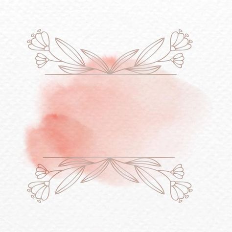 Vector de marco en estilo acuarela de ad... | Free Vector #Freepik #freevector #flor #marco #boda #acuarela Logos Color, Ornament Watercolor, Birthday Background Design, Logo Online Shop, Floral Logo Design, Sky Art Painting, Digital Invitations Wedding, Flower Graphic Design, Floral Rosa