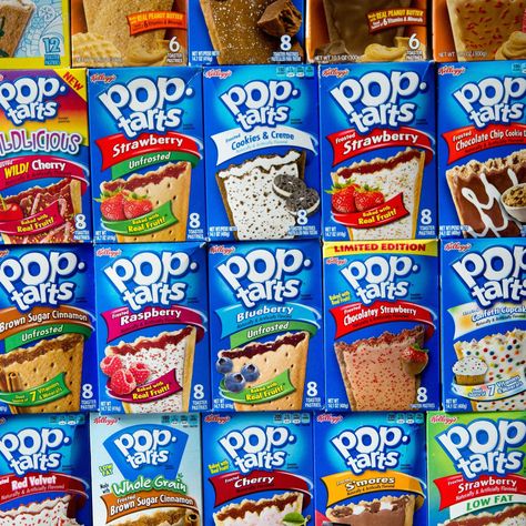 We Ate and Ranked All 27 Pop-Tart Flavors Best Pop Tart Flavors, Pop Tart Flavors, American Snacks, Oreo Flavors, Cherry Cookies, Pop Tart, Junk Food Snacks, Weird Food, Food Goals