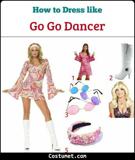 Go-Go Dancer Costume for Cosplay & Halloween 2022 Dress With White Boots, Gogo Dancer Costume, Go Go Dancer Costume, Go Go Dancer, Dancer Dress, Dancer Costume, Gogo Dancer, Costume For Halloween, Halloween 2022