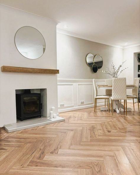 Bring regal charm to your living room with Herringbone Regency Oak Laminate Flooring! 🏡✨ Every detail speaks of sophistication and timeless beauty, adding an air of elegance to your space. 📸 @theneutralfamilyhome #directwoodflooring #flooringideas #livingroomideas #livingarea #housedesign #homedecor #instahome #beautifulhome #herringbonefloors #parquetflooring #woodflooring #laminateflooring Wooden Floors Living Room, Neutral Living Room Ideas, Direct Wood Flooring, Light Wooden Floor, Room Ideas Living Room, Herringbone Wood Floor, Oak Laminate Flooring, Oak Laminate, Neutral Living Room