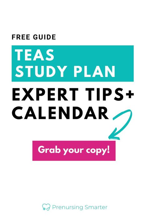 Prep smarter with these TEAS study tips! Learn how to create a TEAS study schedule that works for you. See how successful students study, and check out the free PDF guide so that you can build your own study system. Teas Exam Study Schedule, Teas Test Prep, Teas Exam, Teas 7, Study System, Study Calendar, Teas Test, Nursing Study Tips, Physical Therapy School