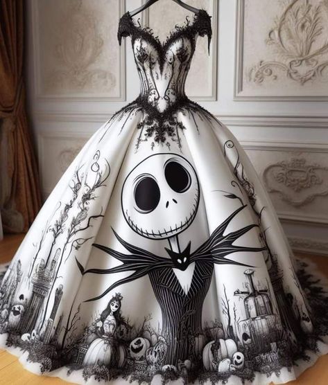 Nightmare Before Christmas Clothing, Nightmare Before Christmas Pictures, Nightmare Before Christmas Dress, Nightmare Before Christmas Wedding, Nightmare Before Christmas Wallpaper, Nightmare Before Christmas Decorations, Halloween Themed Wedding, Fantasy Dresses, Dream Wedding Ideas Dresses