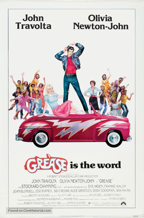 Grease (1978) custom Grease Poster, Grease Aesthetic, Olivia Newton John Grease, Grease 1978, Grease Movie, Grease Is The Word, Dorm Posters, Classic Movie Posters, Cinema Posters