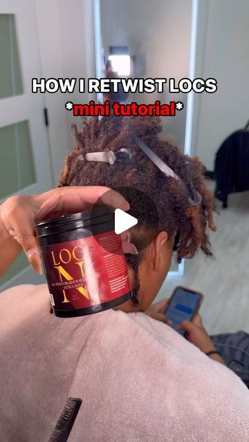 Retwisting Locs Products, Best Loc Gel For Retwist, Products For Retwisting Locs, Diy Loc Retwist, Loc Retwist Products, Barrel Twists Loc Styles Women, Loc Retwist Tutorial, Loc No Retwist Styles, How To Retwist Locs