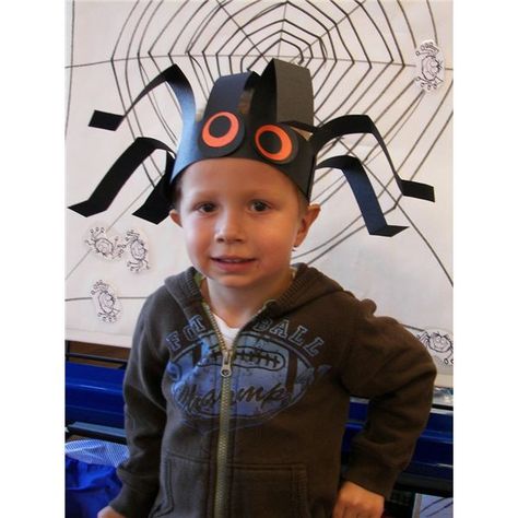 Spider Headbands...Preschool craft Spider Activities For Preschool, Preschool Dramatic Play, Spider Headband, Spider Activities, Halloween Vignette, Preschool Craft Activities, Scary Kids, Zombie Disney, Activities For Preschool