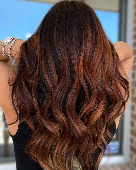 HAIR STYLIST ✂️ MYRTLE BEACH (@hailtothehair) • Instagram photos and videos Copper Balayage Brunette, Competition Hair, Red Hair Inspo, Hair Color Auburn, Beautiful Hair Color, Balayage Brunette, Auburn Hair, Pumpkin Fall, Hair Inspiration Color