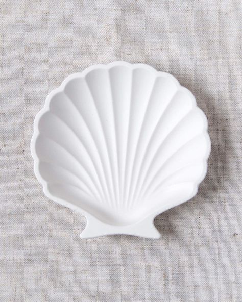 Water Accessories, Shell Tray, Tray Styling, Italy Holidays, Cement Crafts, White Concrete, Boutique Homes, Jewellery Storage, Trinket Tray