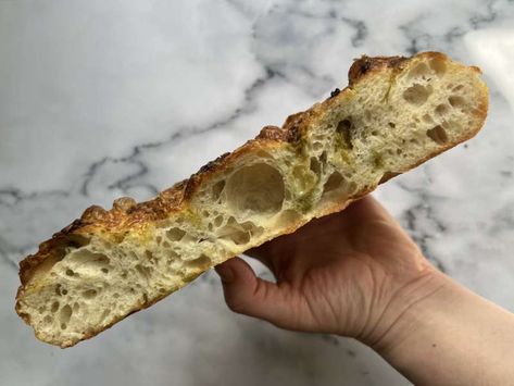 Easy Same-Day Focaccia Recipe - Whisk Focaccia With Instant Yeast, Easy Same Day Focaccia, Easy Focaccia Bread Recipe Fast, Lace Bakes Focaccia, Quick Foccacia Recipe, Fast Focaccia Bread, Easy Foccacia Bread Fast, Same Day Focaccia Bread, Same Day Focaccia