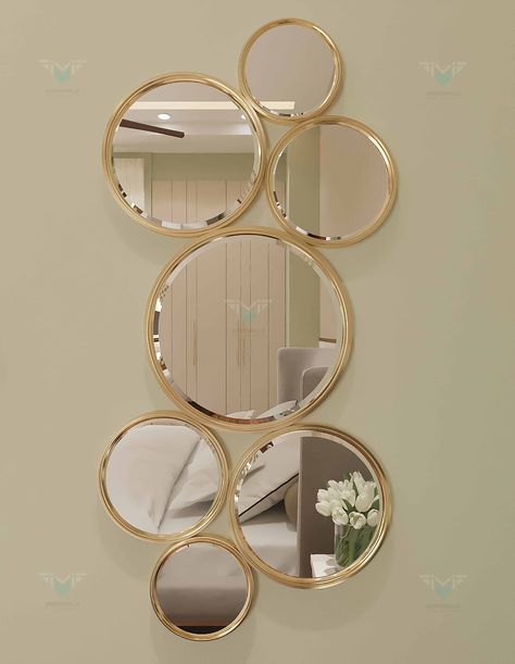 Metal Frame Mirrors has a concept driven from Italian Interior. It gives Luxurious feel and soothing comfort to your eyes, can be used in bedroom and drawing room. Drawing Room Mirror Ideas, Classy Homes, Display Shelves Decor, Frame Mirrors, Console Mirror, Decorative Bathroom Mirrors, Mirror Decor Living Room, Mid Century Modern Mirror, Small Wall Mirrors