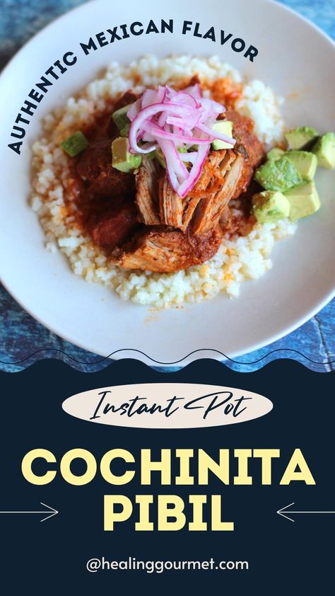 On a recent trip to our favorite upscale Mexican restaurant, I discovered a traditional dish I had never tried before. It’s called cochinita pibil – and I instantly fell in love with its flavorful blend of spices, zingy touch of citrus and slow-cooked, fall-apart pork… A few days later, I set out to create an authentic version of my own, using the ultimate time-saving and flavor-enhancing kitchen tool… the Instant Pot. In this article, I’ll share the simple, step-by-step recipe. Cochinita Pibil Recipe, Low Carb Instant Pot Recipes, Paleo Recipes Easy, Ditch The Carbs, Healthy Instant Pot Recipes, Instant Recipes, Healthy Keto, Insta Pot, Mexican Restaurant