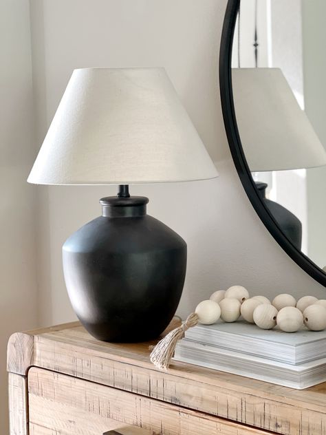 Black Table Lamps Bedroom, Modern Farmhouse Lamps, Farmhouse Table Lamps, My Texas House, Farmhouse Lamps, Black Bedside Table, Texas House, Table Lamps Living Room, Bedside Night Stands