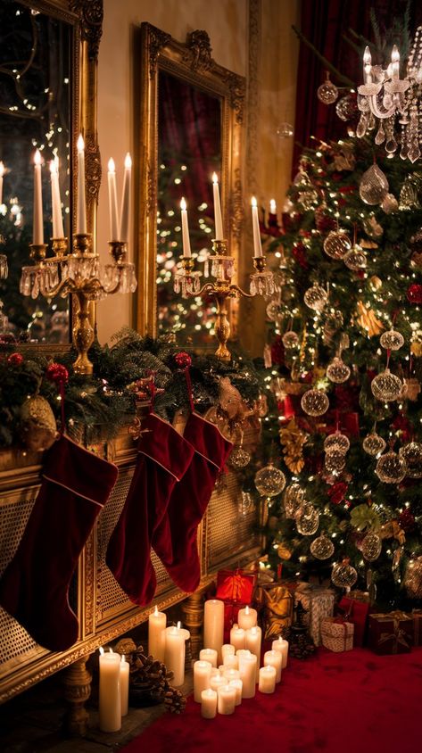 Turn your home into a festive masterpiece with luxury Christmas decor ideas that exude elegance and charm. Luxury Christmas Decor, Christmas Dreaming, Cozy Christmas Decor, Traditional Christmas Decorations, Creative Christmas Trees, Christmas Decor Inspiration, Classy Christmas, Christmas Interiors, Christmas Themes Decorations