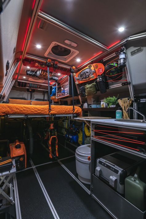 Adventure Van Interior, Adventure Van, Van Camper, Ford Transit Campervan, Ford Transit Camper, Suv Camping, Transit Camper, Adventure Campers, Kombi Home