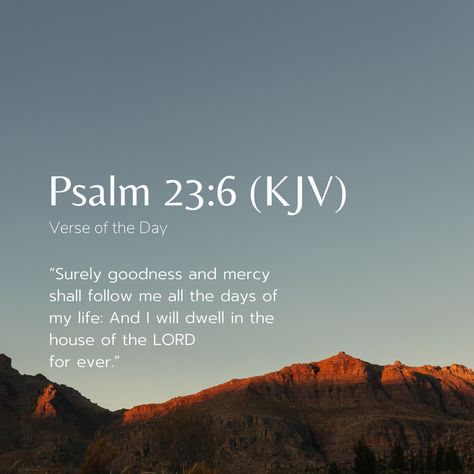 Psalms 23 6, Kjv Bible Quotes, Psalm 23 6, Psalm 23 5, Surely Goodness And Mercy, Bible Psalms, Bible Challenge, Bible Quotes Wallpaper, Psalm 23