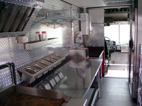 Food truck interior          decoracion                                               … Food Truck Design Interior, Food Truck Interior, Cleveland Food, Foodtrucks Ideas, Restaurant Kitchen Design, Pizza Food Truck, Commercial Kitchen Design, Food Truck Menu, Food Van