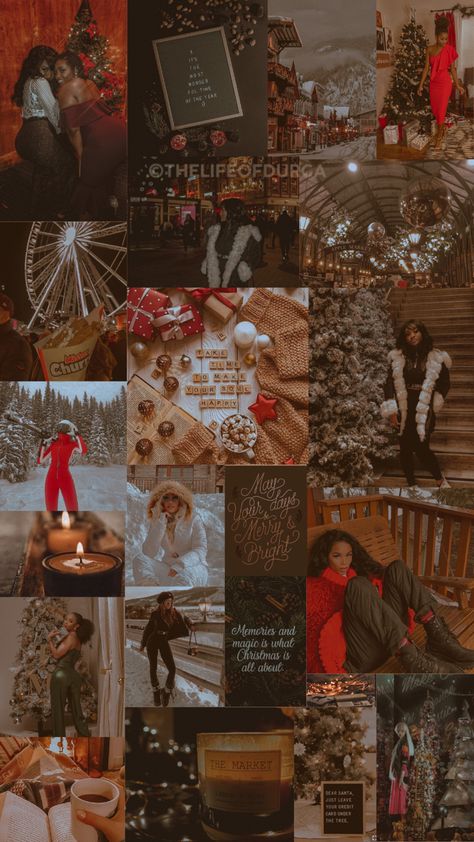 Winter Asthetic Wallpers Iphone, Asthetic Christmas Girl Wallpaper, Y2k Wallpaper Christmas, Chirstmas Girl Wallpaper, Baddie Christmas Aesthetic, Baddie Christmas Wallpaper, Christmas Aesthetic Black People, Cozy Winter Aesthetic Wallpaper, Christmas Black People