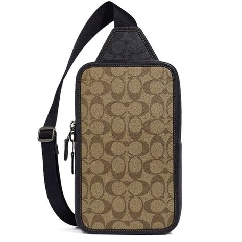 NEW ARRIVALS COACH SULLIVAN PACK IN SIGNATURE CANVAS C9867 BROWN SIGNATURE cadysdeluxe Regular price$288.00 https://cadysdeluxe.com/collections/man-bag Coach Sling Bag, Practical Bag, Coach Outlet, Signature Canvas, Canvas Backpack, Mini Crossbody Bag, Small Crossbody Bag, Left Or Right, Small Crossbody