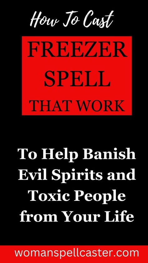 Freezer Spell, Banish Negativity, Manifestation Prayer, Hoodoo Magic, Banishing Spell, Problem Solving Strategies, Spell Work, Protection Spell, Angel Quotes