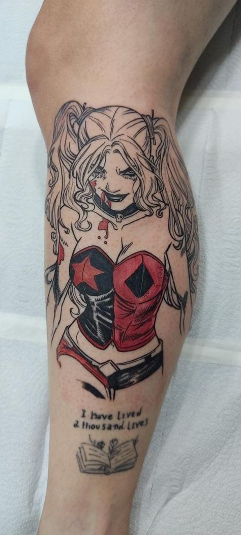 Harley Quinn's Tattoos, Harley Queen Tattoo, Tattoo Harley Quinn, Harley Quinn Tattoo, Jellyfish Tattoo, Couple Tattoos, Creative Tattoos, Harley Quinn, Tattoos And Piercings