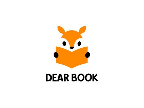 Dear Book by Alexandra Erkaeva on Dribbble Book Logo Design Ideas, Book Logo Design, Manga Logo, Pumpkin Logo, Book Publishing Logo, Childrens Logo, Book Branding, Writing Kids Books, Kids Branding Design