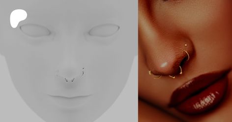 Get more from Overkill Simmer on Patreon Sims 4 Cc Nose Rings Patreon, Sims 4 Gauges, Sims4 Piercing, Sims Piercing Cc, Sims 4 Cc Nose Piercing, Sims 4 Cc Piercings, Sims Presets, 4 Piercings, Sims 4 Afro Hair