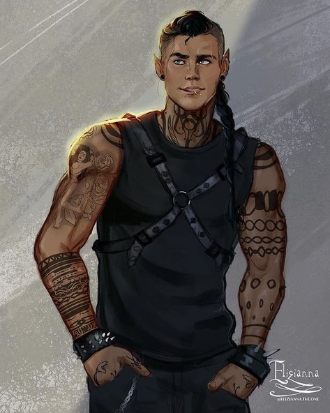 Elizianna on Instagram: “Ruhn Danaan WITH A BRAID! I know that there is like 1000 drawings already of him BUT I haven’t seen one where he has a braid ahaha 🤣 and…” Ruhn Danaan, Sarah J Maas Books, Magic Design, Crescent City, Throne Of Glass, Sarah J Maas, Book Boyfriends, Sarah J, Fan Book