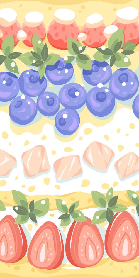 Kawaii Food Wallpaper, Foodie Art, Fantasy Drawings, Iphone Wallpaper Pattern, Food Wallpaper, Phone Wallpaper Design, Aesthetic Desktop Wallpaper, Cute Wallpaper For Phone, Flower Phone Wallpaper