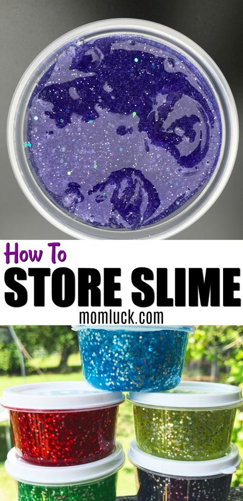 Slime Station Organization, Slime Shop Ideas, Slime Projects, Slime Station, Slime Storage, Princess Buttercup, Cotton Candy Slime, Edible Slime Recipe, Cool Slime Recipes