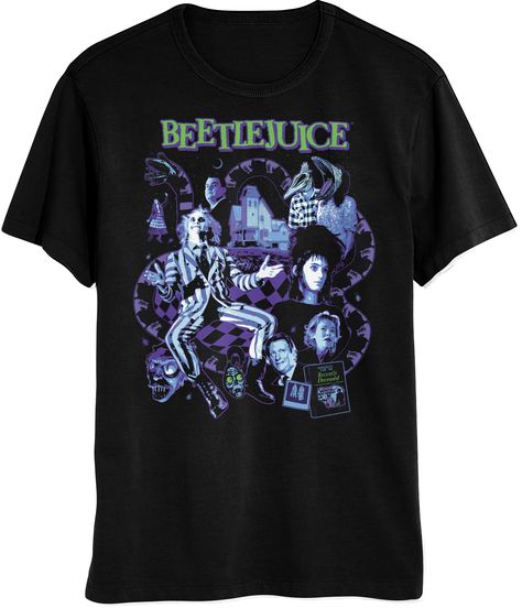 PRICES MAY VARY. 100% Cotton Imported Pull On closure Machine Wash A TOTALLY APPEALING SHIRT THAT GETS NOTICED: Wearing this short sleeve shirt with Beetlejuice graphics will definitely get you noticed. Enjoy the attention by simply wearing this short sleeve t-shirt day in and day out! MACHINE WASHABLE - Our Beetlejuice short sleeve t-shirts are machine washable. 100% Premium quality cotton that can stand harsh washing and still look brand new even after washing several times. HIGH QUALITY AND B Beetlejuice Shirt, Beetlejuice 1988, Beetlejuice Movie, Beetlejuice Halloween, Movie Cast, Plaid Shirts, T Shirt Image, Horror Film, It Movie Cast