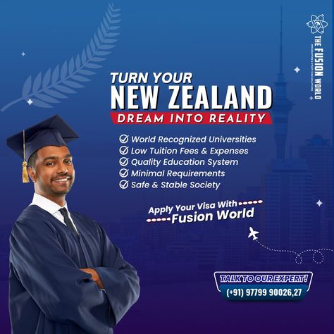 🌏 Dreaming of studying in the breathtaking landscapes of New Zealand? 📚✈️ Unlock your academic journey with Fusion World! Why Study In New Zealand? 🔸 World Recognized Universities 🔸 Low Tuition Fees & Expenses 🔸 Quality Education System 🔸 Minimal Requirements 🔸 Safe & Stable Society 🌟 Discover how you can obtain your New Zealand Student Visa and embark on an unforgettable adventure of learning and exploration. 🎓🇳🇿 #studyinNewZealand #NewZealandhighereducation #dreambig Christian Background Images, Why Study, Study In New Zealand, Christian Backgrounds, Student Visa, Quality Education, Tuition Fees, Education System, Breathtaking Landscapes