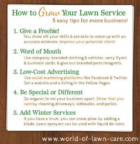 Have a #lawncare business? We have 5 easy tips to promote and increase your income. #backyardgardening Lawn Mowing Business, Lawn Care Business Cards, Landscaping Business Cards, Lawn Care Business, Yard Maintenance, Landscaping Business, Lawn Care Tips, Lawn Service, Lawn And Landscape