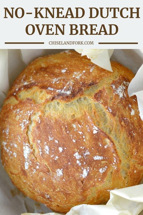 Rustic Bread Recipe, Dutch Oven Bread Recipe, Oven Bread, Dutch Oven Bread, Bread Maker Recipes, Rustic Bread, Cloud Bread, Dutch Oven Recipes, No Knead Bread