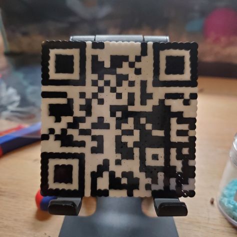 Perler hama melty beads Rick Roll Qr Code, Rick Roll, Rick Rolled, Melty Beads, Fuse Beads, Graph Paper, Perler Bead, Perler Beads, Beards