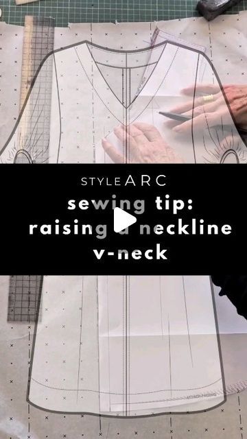 Style Arc -  Sewing Pattern Company on Instagram: "✨️Elevate Your Style: Quick and Easy V-neck Hack!✨️  Learn how to raise that plunging neckline for a chic and modest look. Perfect for adding versatility to your wardrobe! ❤️👗  #stylearc #stylearcsewingpatterns #sazaliawovendress #sewinghack #sewinghints #sewingtips #sewingtipsandtricks #begginersewing" Style Arc Sewing Patterns, Style Arc, Sew Easy, Indie Sewing Patterns, Fashion Sewing, Sewing Inspiration, Plunging Neckline, Sewing Hacks, Sewing Tutorials