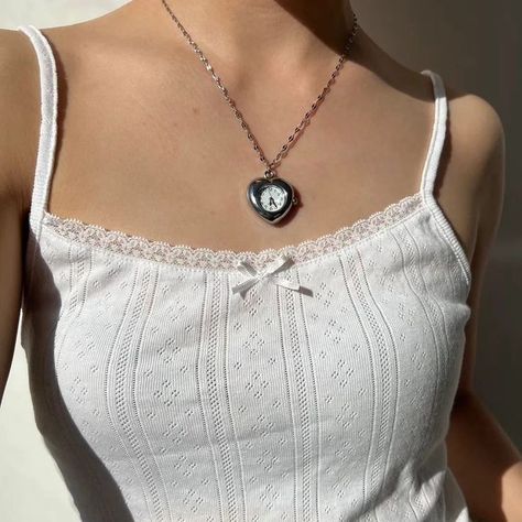 Jewelry #clock #watch #watchlover #watchjewelry #watchchain #fypシ #fyp #foryoupage #foryou #jewelry #jewellery Gemini Jewels, Heart Shaped Watch, Gemini Jewelry, Clock Necklace, Funky Jewellery, Whimsigoth Fairy, Fall Wishlist, Heart Watch, Watch Pendant