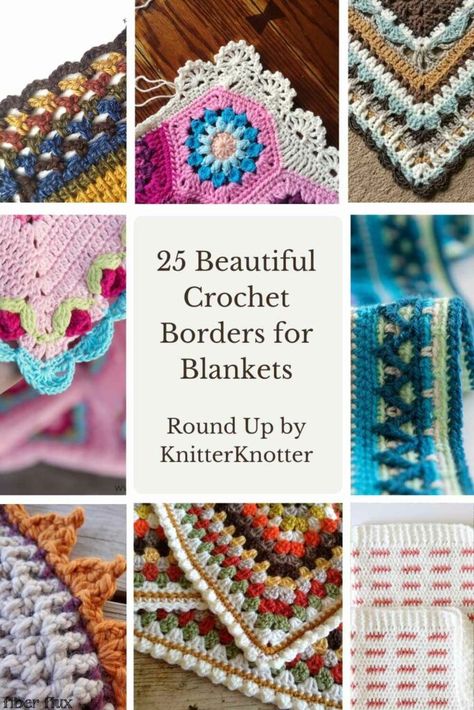 Crochet Baby Blanket Borders, Crochet Borders For Blankets, Crochet Edging Patterns Free, Crochet Blanket Border, Crochet Blanket Edging, Crochet Border Patterns, Crochet Border, Border Ideas, Border Lace